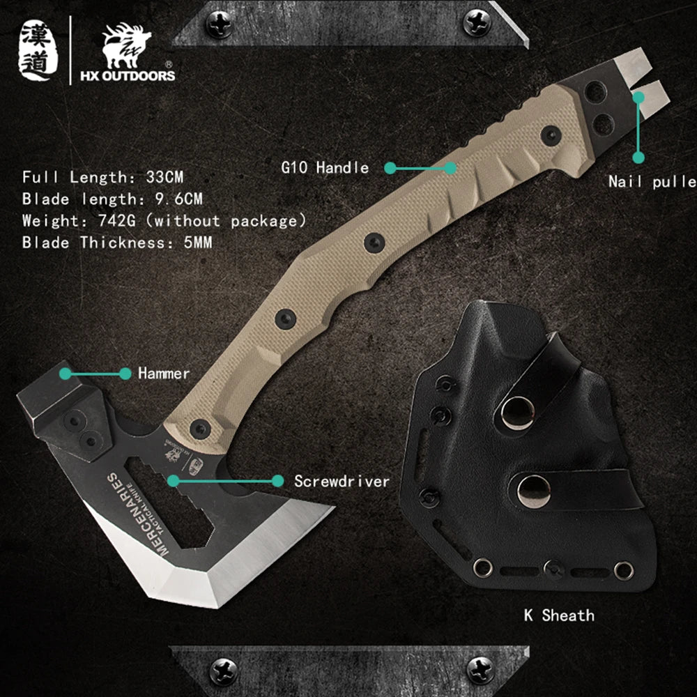 Full Tang Camping Survival Axe Tactical