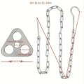 Outdoor BBQ Tripod Portable Detachable Hanging Rack Stainless Steel Camping Bonfire BBQ Pot Tripod Set
