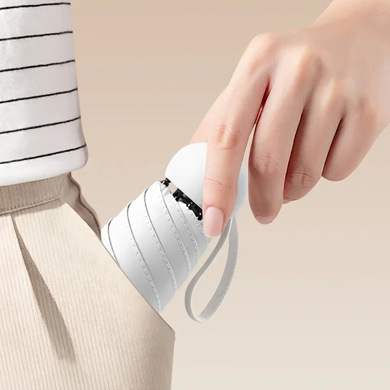 Compact Travel Mini Umbrella Uv Protection Capsule