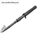 Telescopic carbon fishing rod
