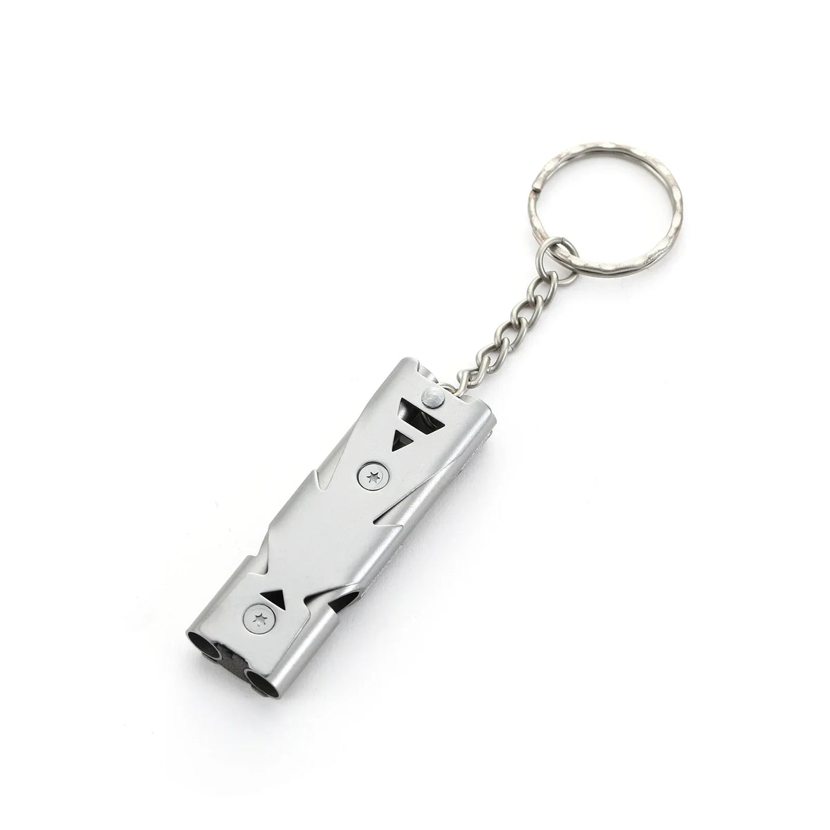 1Pcs Double Pipe Whistle Pendant Keychain High Decibel Portable Outdoor Survival Emergency Camping Tool Multifunction Whistle