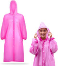 Thick Waterproof Pink Raincoat for Women
