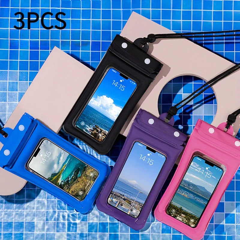 3-Piece Waterproof Phone Pouch