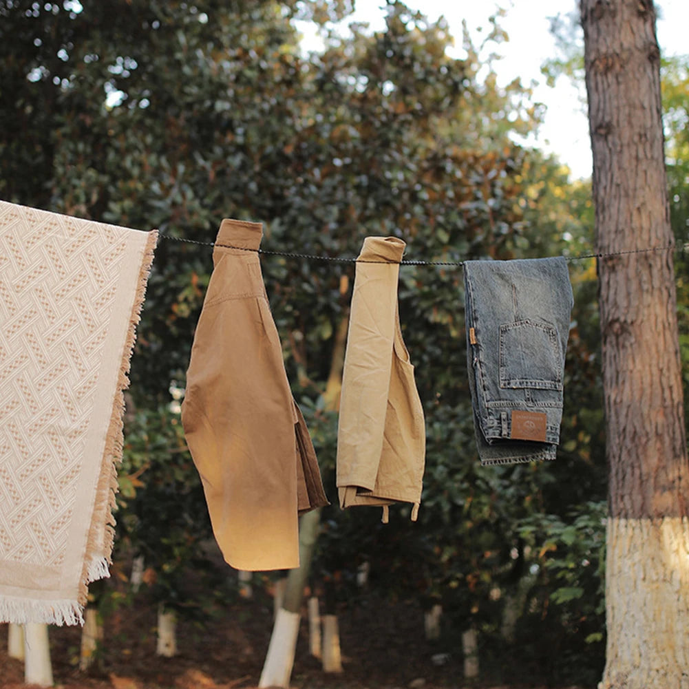 3 Meter Camping Stretch Clothesline With 12 Clips