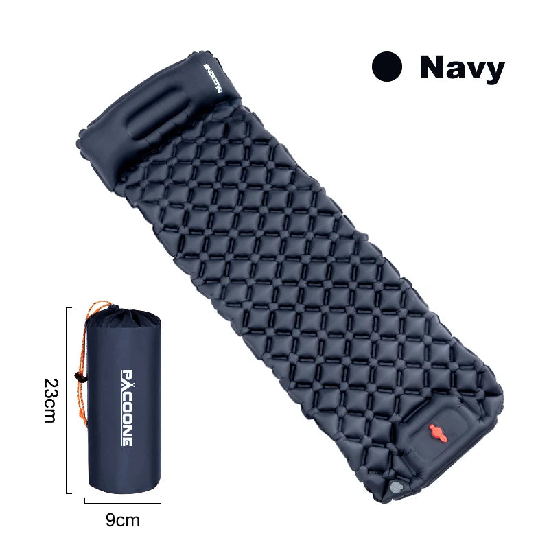 Outdoor Sleeping Pad with Built-in Pump