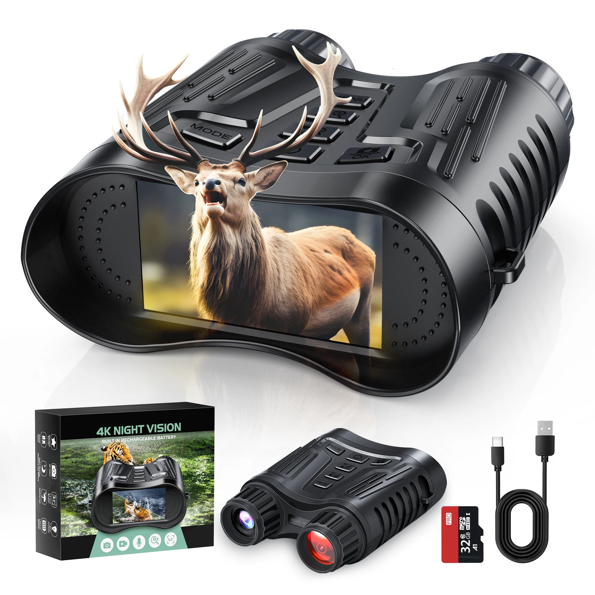 Night Vision Binoculars 8X Digital Zoom