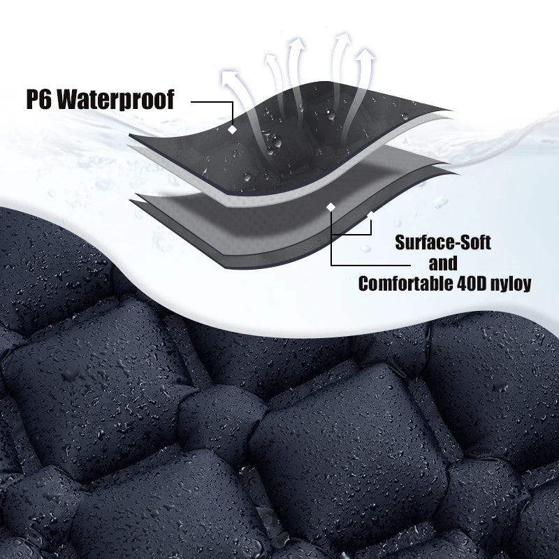 Outdoor Sleeping Pad with Built-in Pump