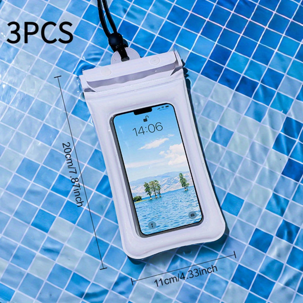 3-Piece Waterproof Phone Pouch