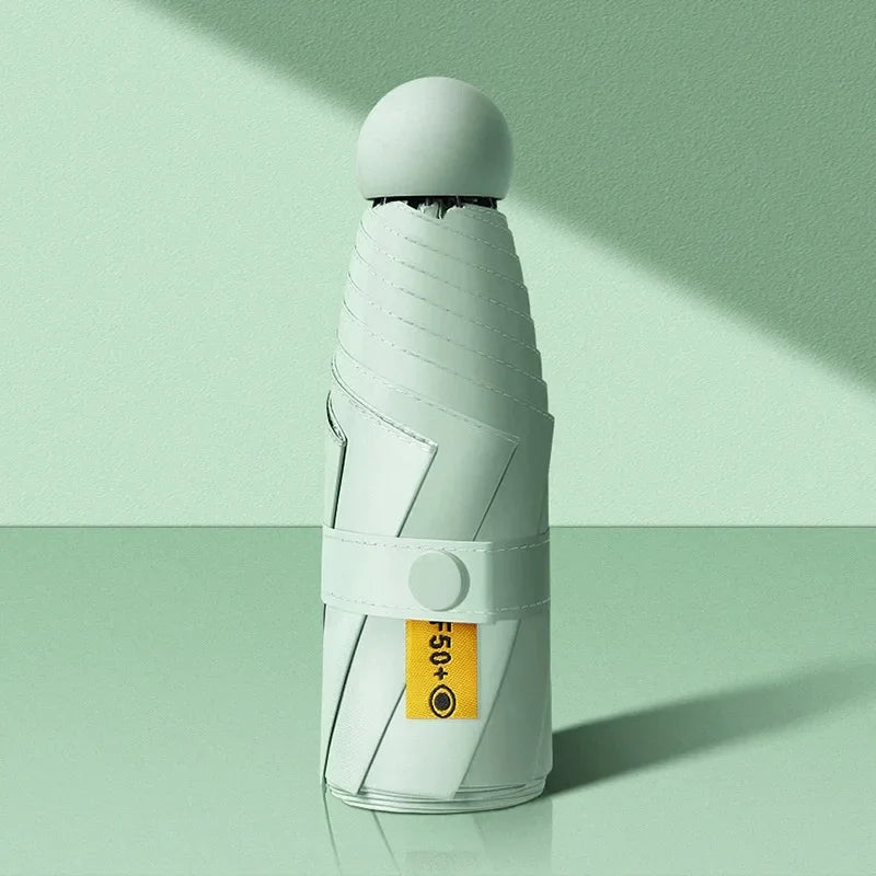 Compact Travel Mini Umbrella Uv Protection Capsule
