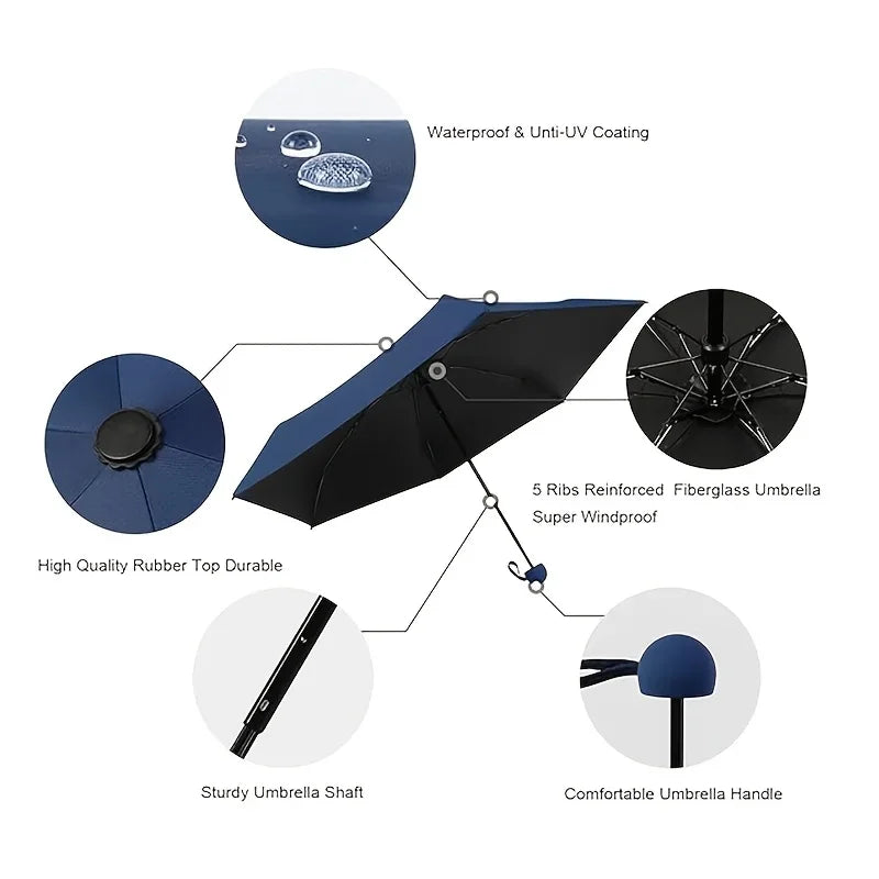 Compact Travel Mini Umbrella Uv Protection Capsule
