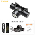 2000 lumens Headlamp USB C Rechargeable Flashlight With Infrared Switch