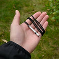Ultralight Titanium Emergency Whistle with Cord | Outdoor Survival Safety Tool