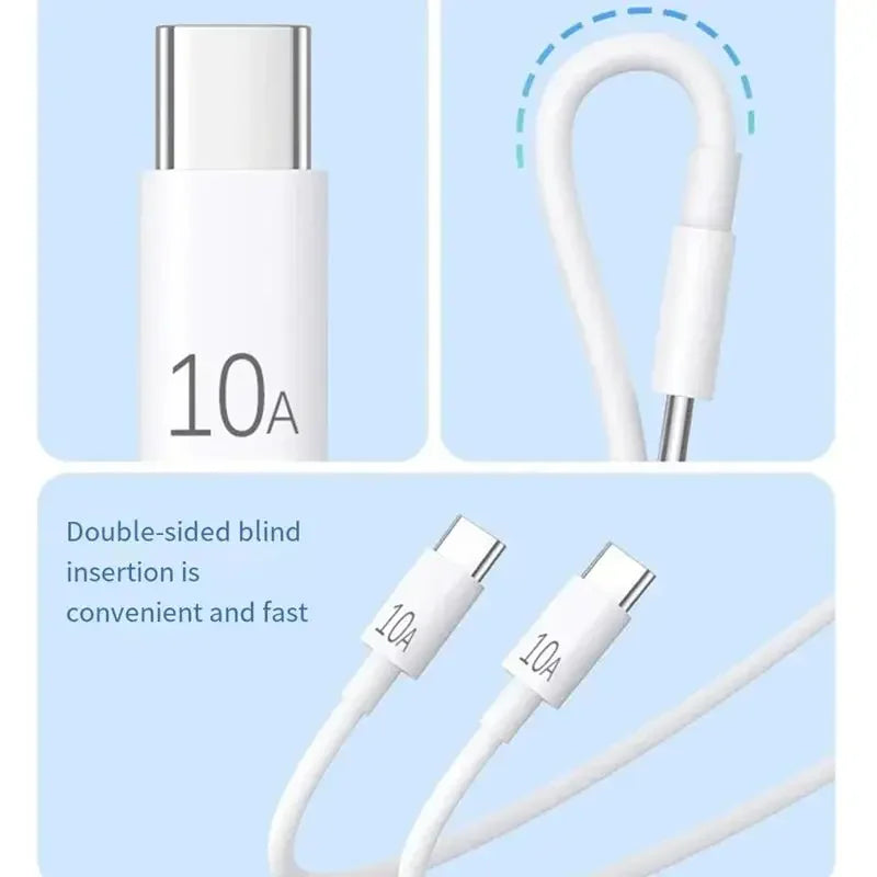 Dual USB-C To Type C Super Fast Charging Cable