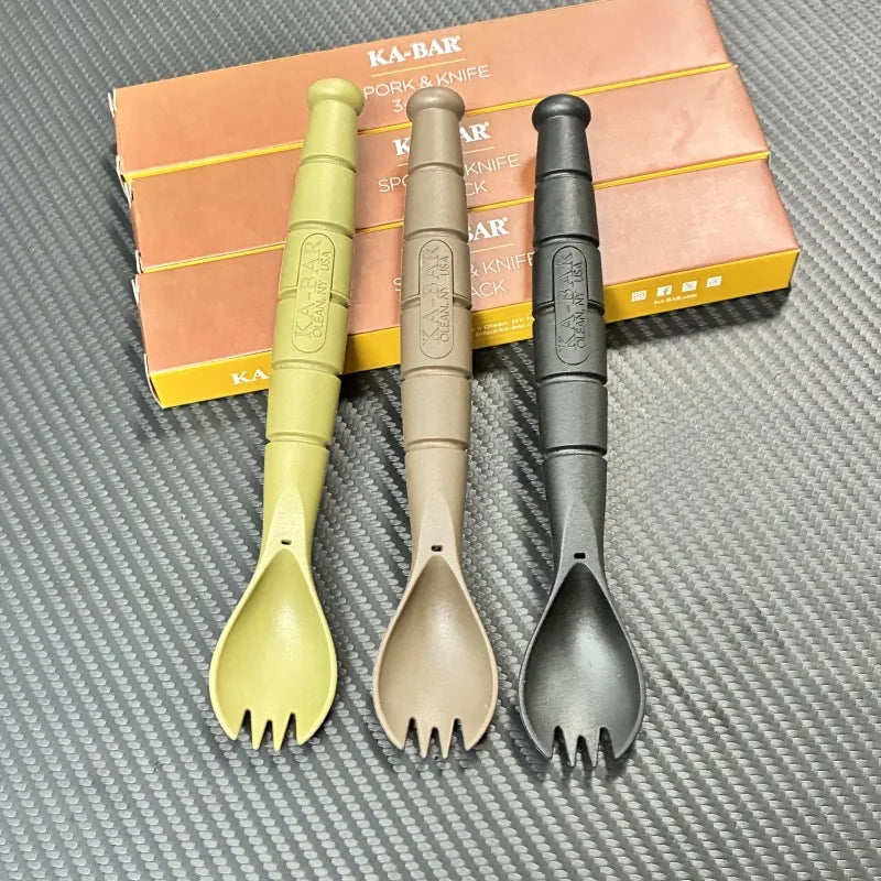 Camping Fork Spoon Knife Combo
