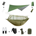Anti Outdoor Camping Hammock with Mosquito Net and Rain Tent Equipment