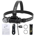 Headlamp 4000 lumens USB C Rechargeable with Magnetic Tail