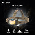 Rechargeable Headlamp With Adjustable Headband