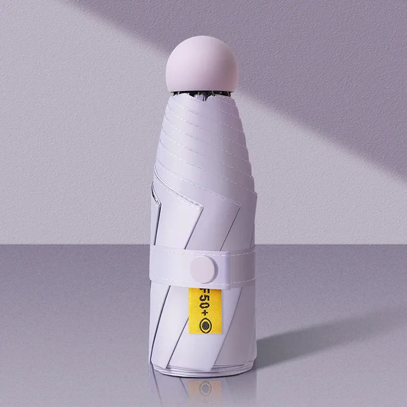 Compact Travel Mini Umbrella Uv Protection Capsule