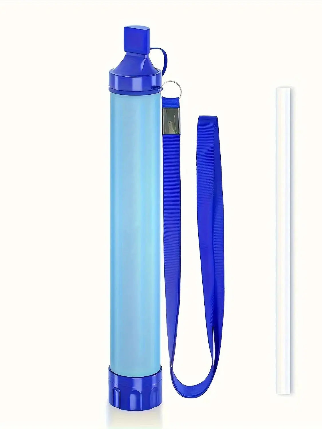 1pcs Outdoor Water Filter, Personal Straw Water Filtration System, Emergency Survival Water Purifier For Camping Hiking Climbing