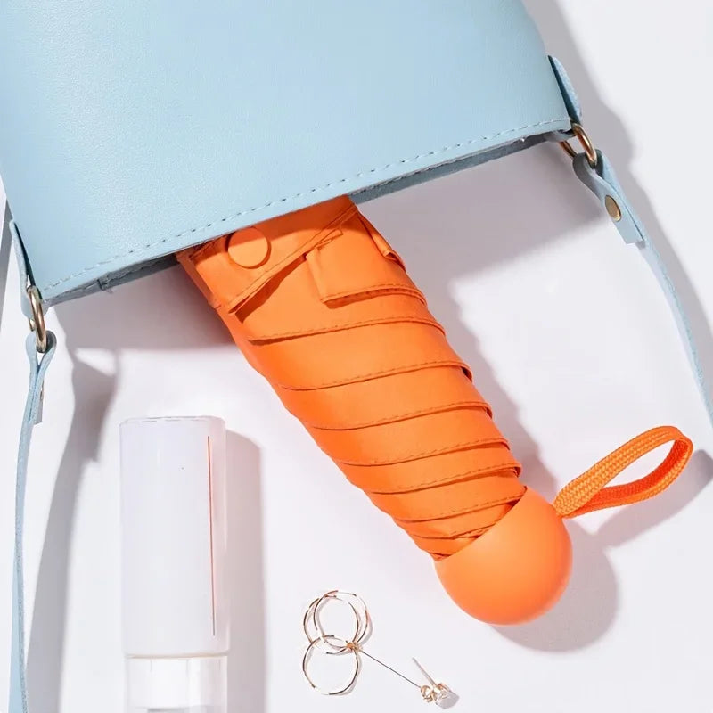Compact Travel Mini Umbrella Uv Protection Capsule
