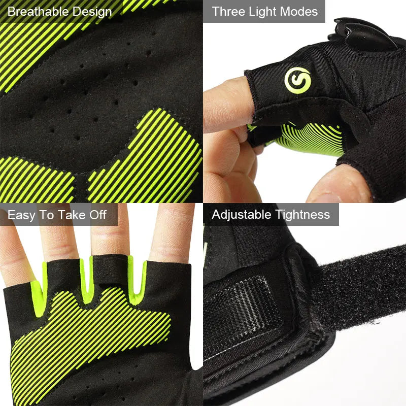 Led Gloves Mountain Hiking Cycling Fishing Outdoor Night