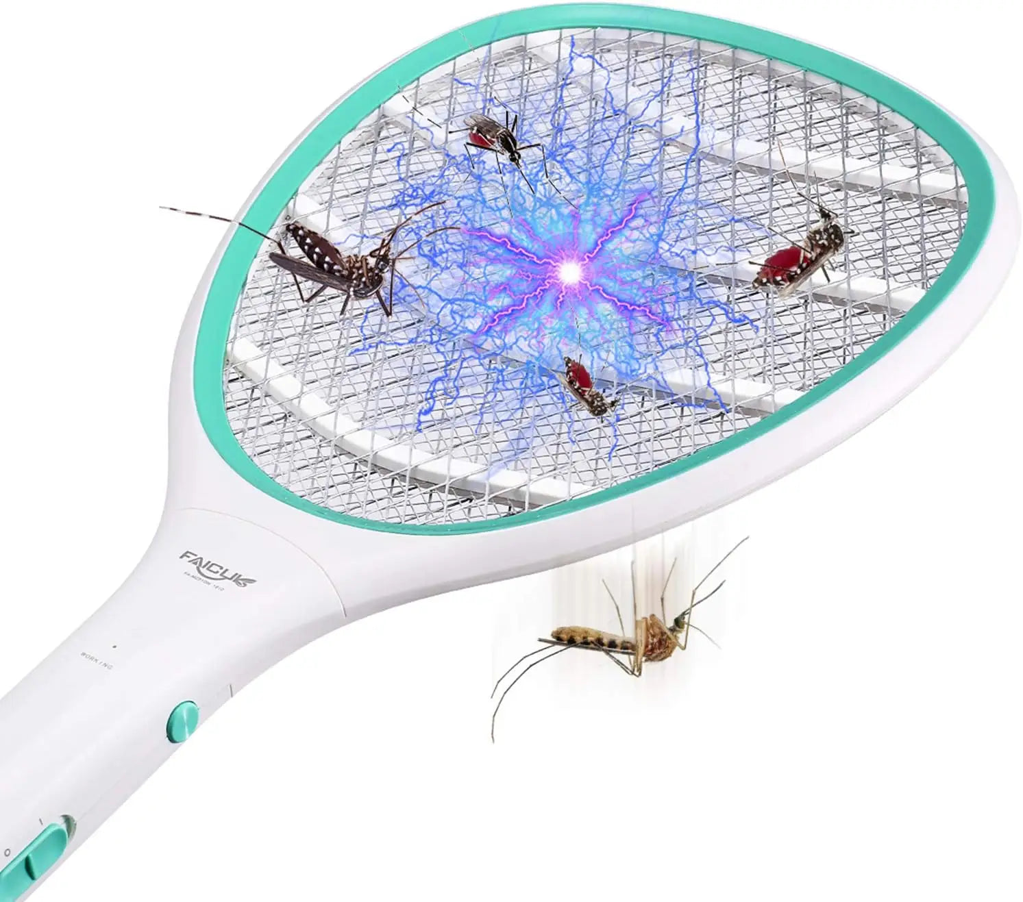 Electric Bug Zapper Racket - 2 Pack for Mosquitoes and Flies