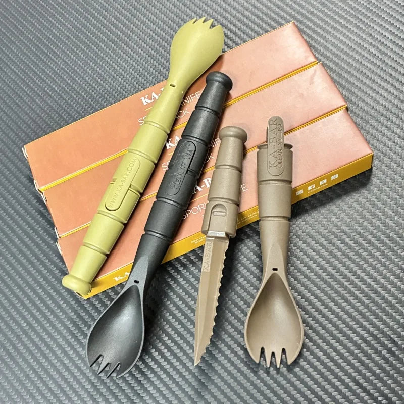 Camping Fork Spoon Knife Combo