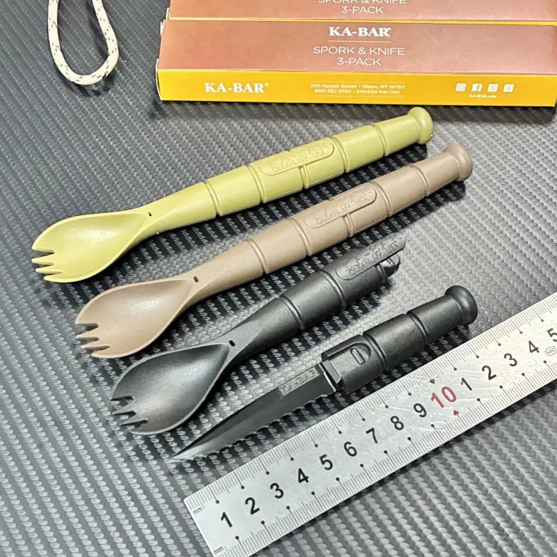 Camping Fork Spoon Knife Combo